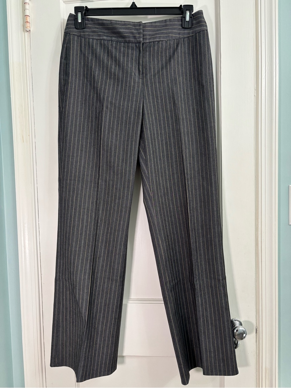Josephine Chaus Gray Pinstripe Men's Dress Pants